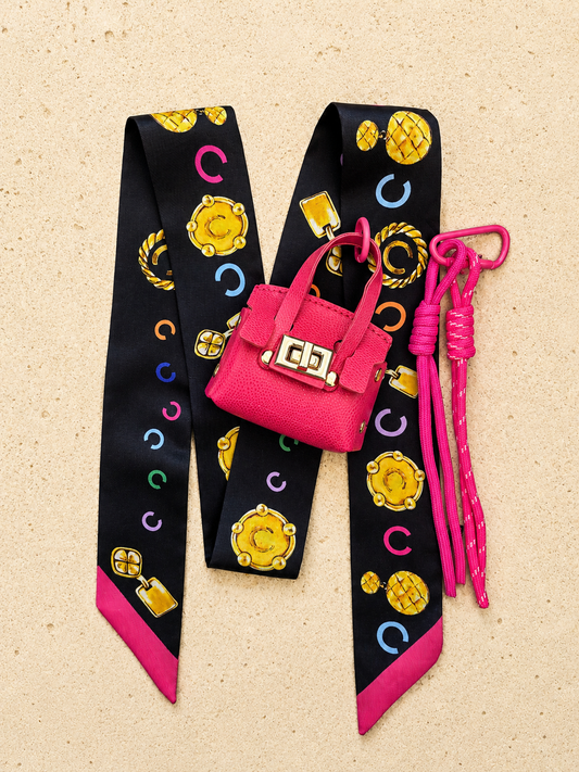 Pink Muse Bag Charm Set