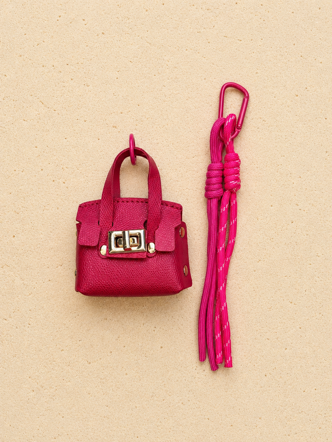 Pink Muse Bag Charm Set