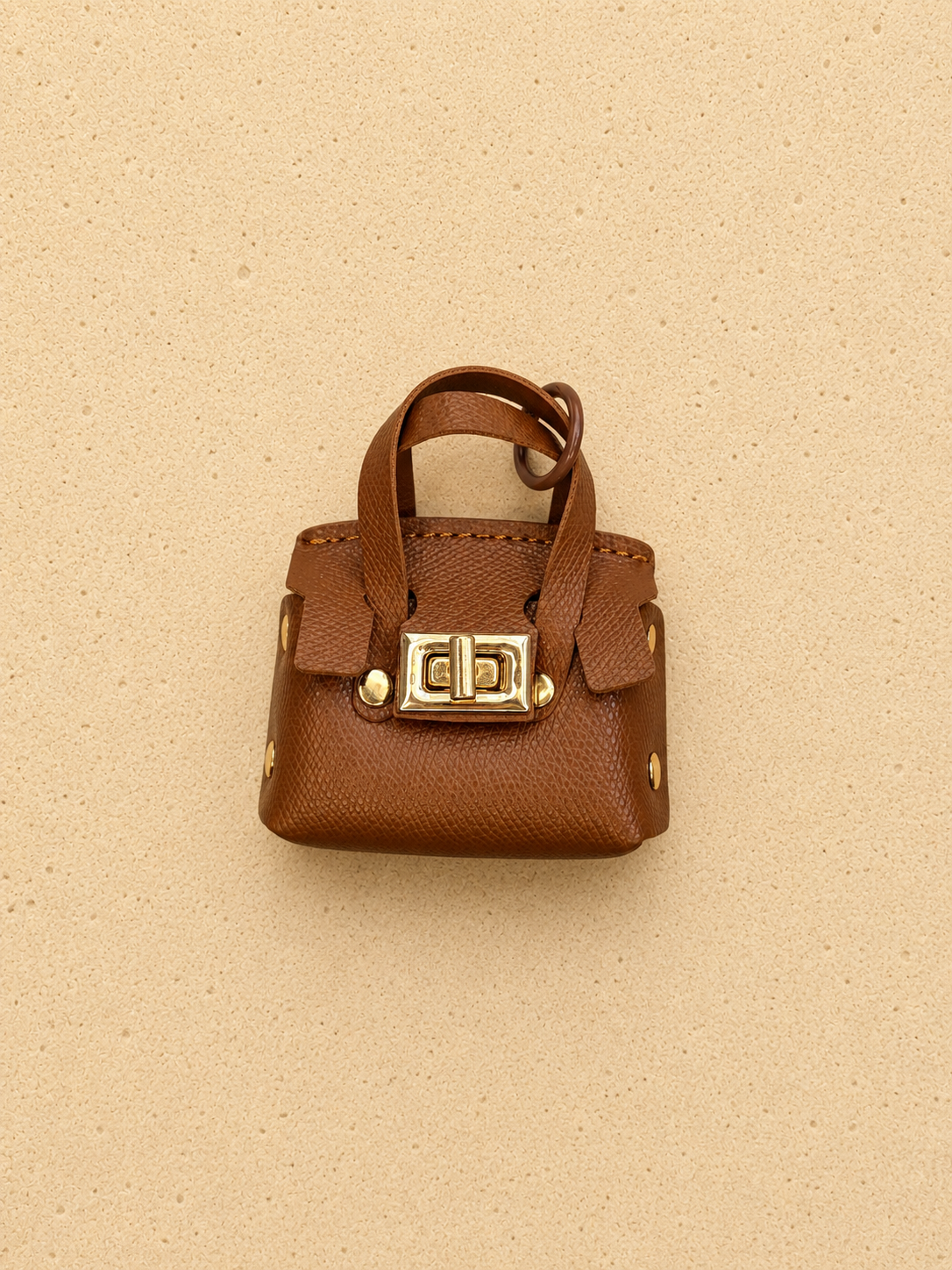 Tan Elegance Bag Charm Set