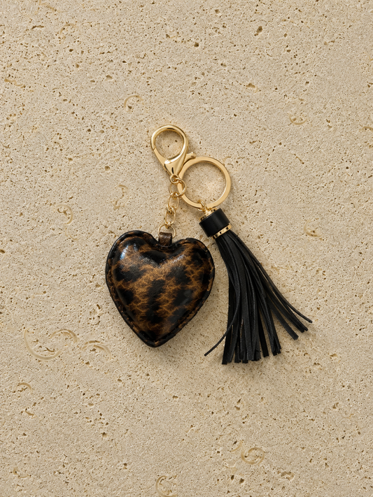 Black Wild Heart Charm