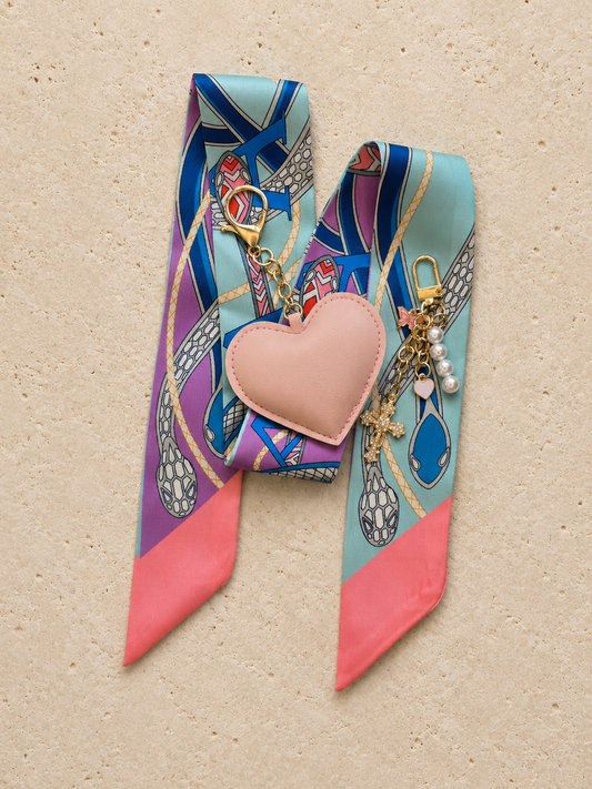 Serpent Aqua Purple Bag Charm Set