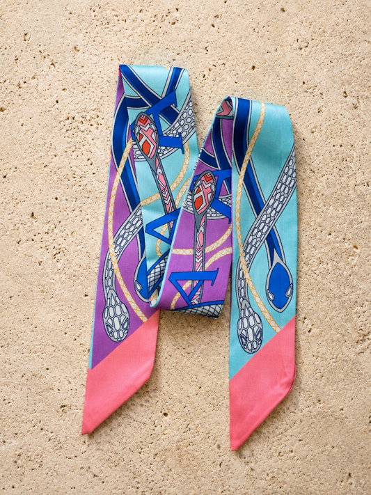 Serpent Aqua Purple Bag Charm Set