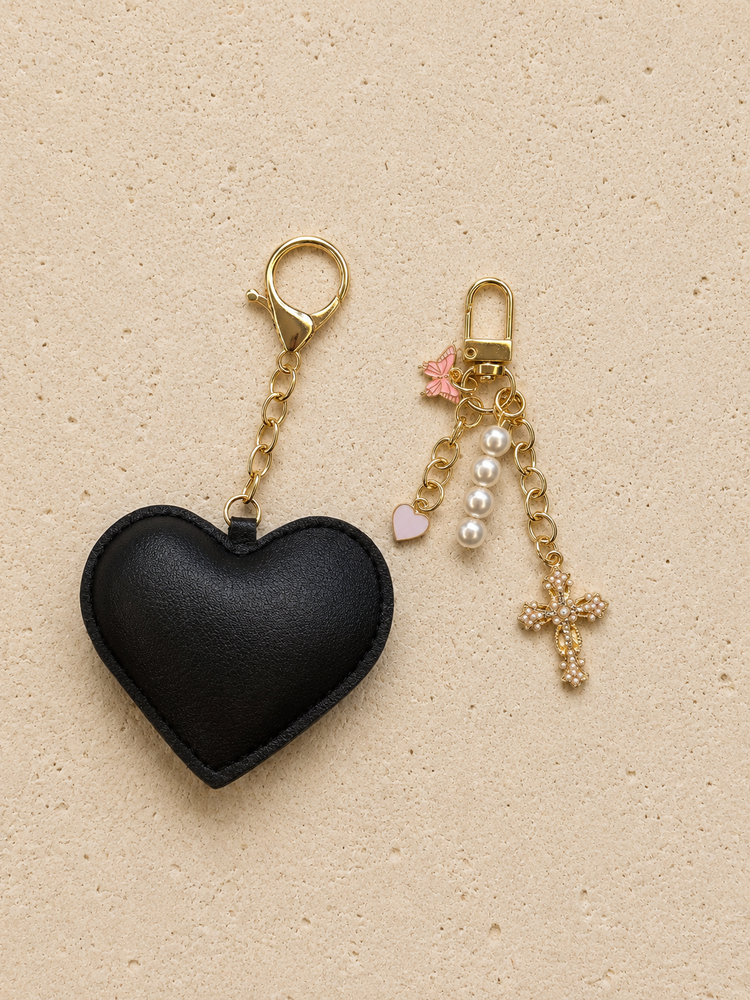 Serpent Black Teal Bag Charm Set