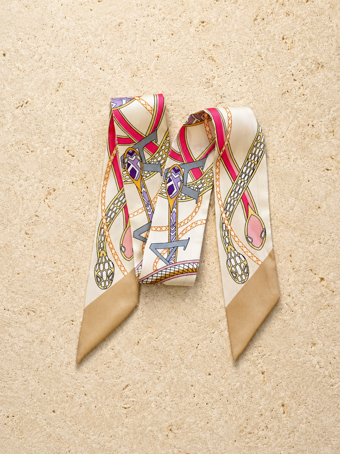 Serpent Champagne Bag Charm Set